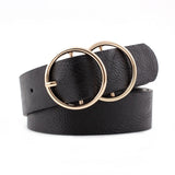White Gold Double Round  Belts