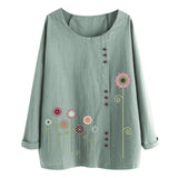 O-Neck Print Blouse