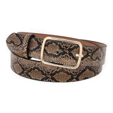 Vintage Punk Python Leather Belt