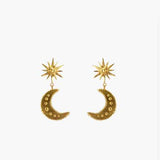 Sun Star Moon Earrings