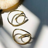 Round Metal Earrings