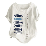 Fish Printed Blouse