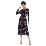 Pattern Printed Long Dress