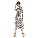 Pattern Printed Long Dress