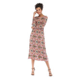 Pattern Printed Long Dress
