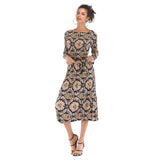 Pattern Printed Long Dress