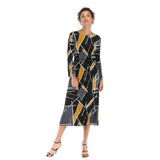 Pattern Printed Long Dress