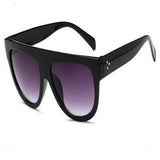 Flat Big Mirror Sunglasses