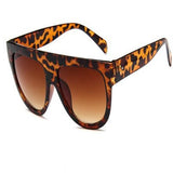 Flat Big Mirror Sunglasses
