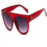 Flat Big Mirror Sunglasses