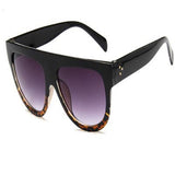Flat Big Mirror Sunglasses