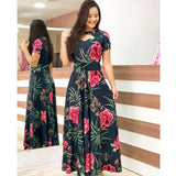 Bohemia Flower Print Dress