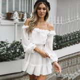 Sweet Lace Up Mini Dress