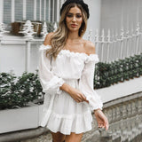 Sweet Lace Up Mini Dress