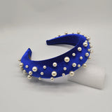 Thick Velvet Pearl Headbands