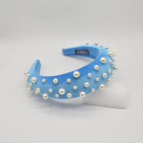 Thick Velvet Pearl Headbands