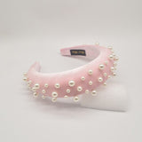 Thick Velvet Pearl Headbands