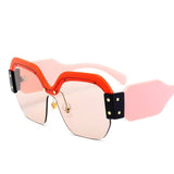 Rimless Oversized Sunglasses