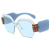 Rimless Oversized Sunglasses