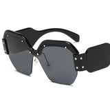 Rimless Oversized Sunglasses