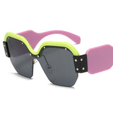 Rimless Oversized Sunglasses