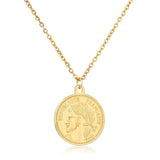 Punk Style Coin Necklace