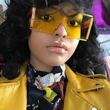 Square Rimless Sunglasses