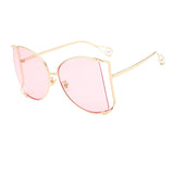 Pearls Half Round Sunglasses