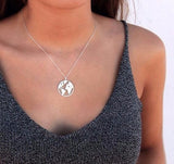 World Map Necklace