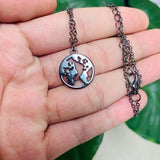 World Map Necklace