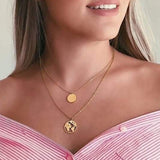 World Map Necklace