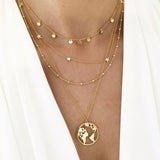 World Map Necklace