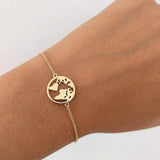 World Map Necklace