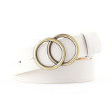 Double Round Buckle  Belt