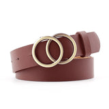 Double Round Buckle  Belt