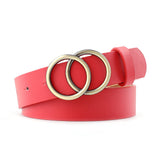 Double Round Buckle  Belt