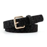 Vintage Leopard Leather Belt