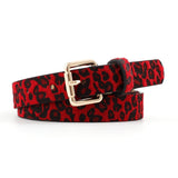 Vintage Leopard Leather Belt
