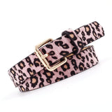 Vintage Leopard Leather Belt