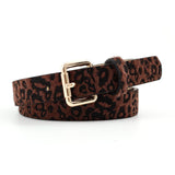 Vintage Leopard Leather Belt