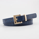 Narrow Thin Leather Belt