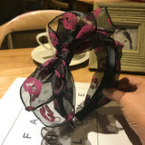 Black Lace Bow Headbands