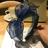 Black Lace Bow Headbands