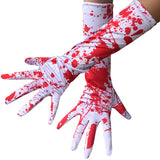 Blood Long Gloves