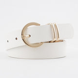 Wide Crocodile Leather Belt