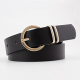 Wide Crocodile Leather Belt