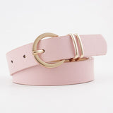 Wide Crocodile Leather Belt