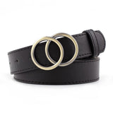 Vintage Black Double Round Belt