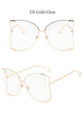 Pearls Half Round Sunglasses