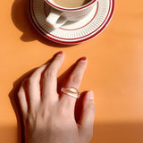 Transparent Acrylic Twisted Rings